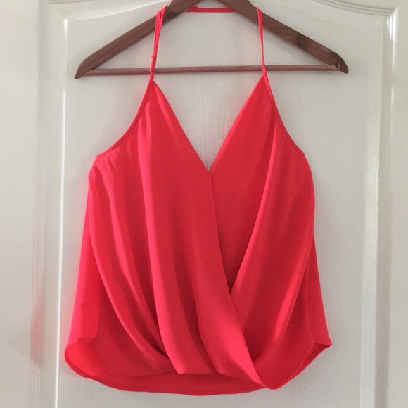 Eight Sixty coral wrap halter top sz XS - Picture 4 of 4